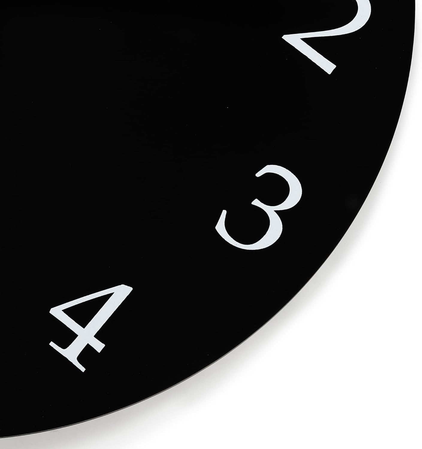 Lafocuse 12 Inch Silent Black Wall Clock Battery Operated for Living Room Decor, Simple Minimalist Wooden Wall Clock for Kitchen Bedroom Office