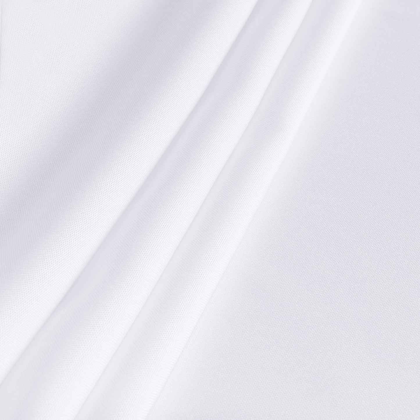 sancua Rectangle Tablecloth - 60 x 84 Inch - Stain and Wrinkle Resistant Washable Polyester Table Cloth, Decorative Fabric Table Cover for Dining Tables, Buffet Parties and Camping, White