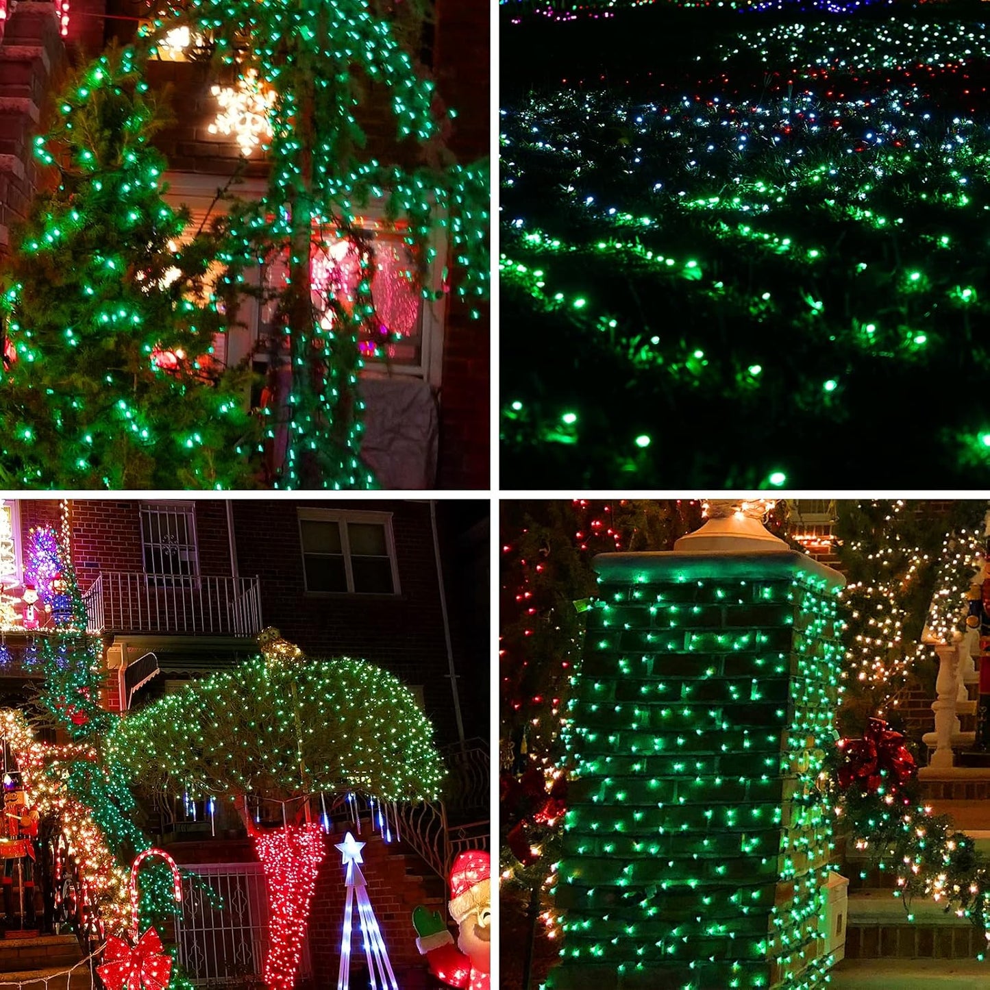 Green Wire,Green,Incandescent Bulb 100 Mini String Lights for Indoor Christmas Tree Garland Birthday Wedding Party Festival Decoration