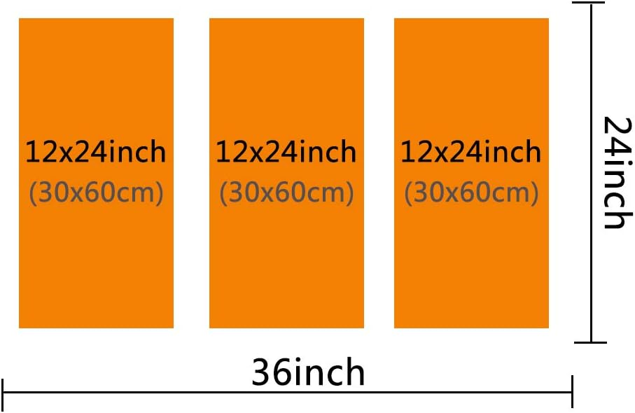 Framed Canvas Wall Art Speed Sports Racing Cars Pictures Ready to Hang 3 Pieces HD Printed Posters Artwork for Teens Bedroom Living Room Modern Decorations - 12 x 24 inch x 3 Panels