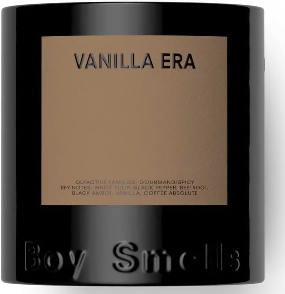 Boy Smells - Vanilla Era Scented Candles for Men and Women - 8.5 oz - Soy, Coconut Wax Candle Blend - Aromatic Candles for Home with Black Amber, Coffee, Incense - 50-Hour Burn - Cotton Wick