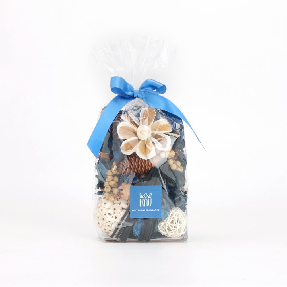 Potpourri Bowl Filler, Spring Pot pourri Dried Flower Vase Fill Mix, Home Decor Scented Dry Poporri, 3 Color Options Natural Flower Home Decor (Blue)
