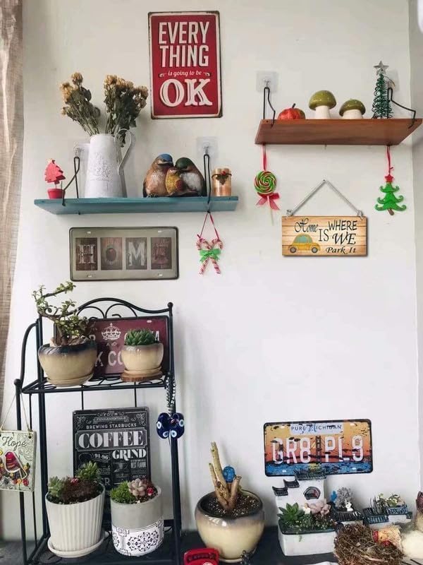 Farmhouse Kitchen Wall Decor,Meals and Memories are Made Here Sign, Rustic Wood Kitchen Signs Dinning Room Wall Decor (Meal) 4x16 Inch