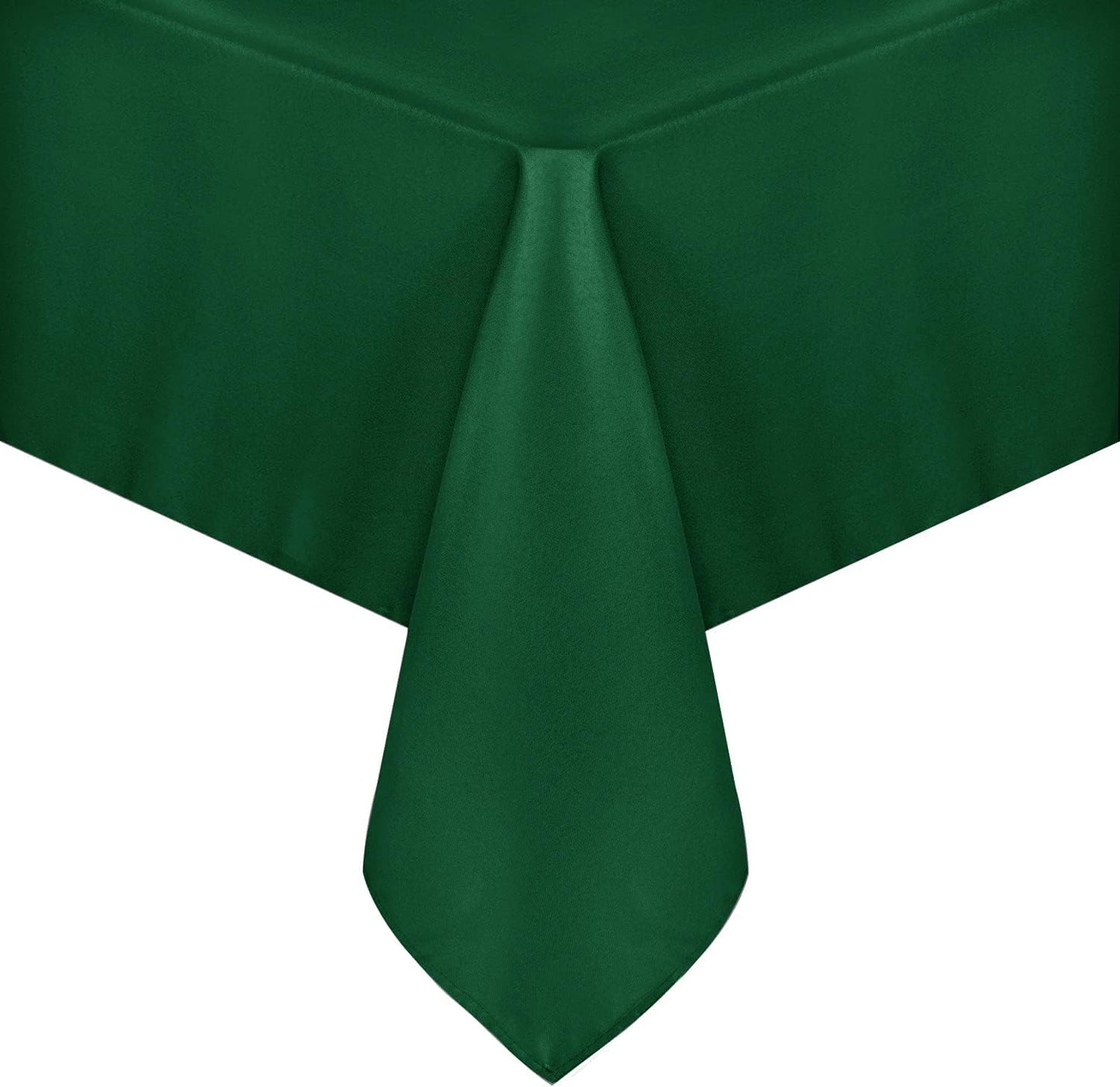 sancua Rectangle Tablecloth - 54 x 78 Inch - Stain and Wrinkle Resistant Washable Polyester Table Cloth, Decorative Fabric Table Cover for Dining Tables, Buffet Parties and Christmas, Hunter Green