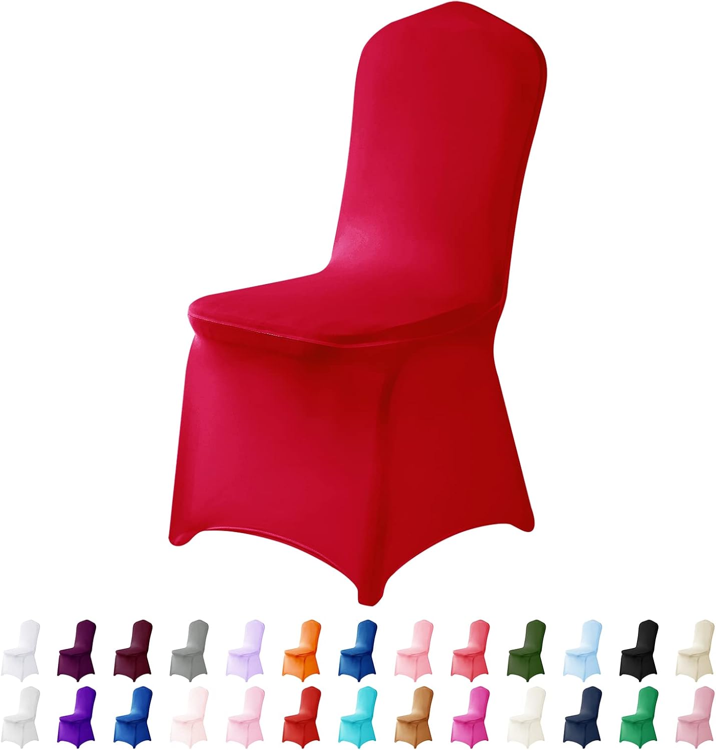 Spandex Chair Cover,12PCS,Chair Covers,Living Room Chair Covers,Removable Chair Cover Washable Protector Stretch Chair Cover for Party, Banquet,Wedding Event,Hotel(Black)