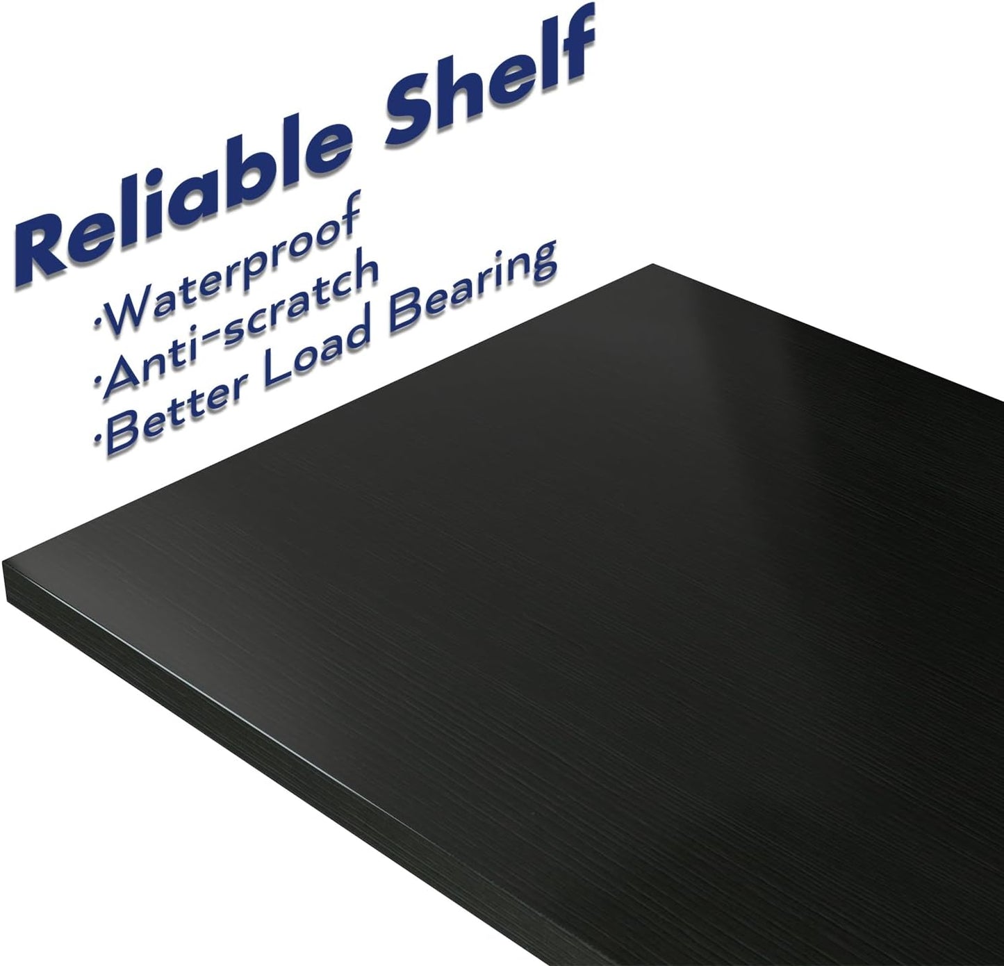 NUMENN Narrow Bookshelf, 3 Tier Bookshelves, Home Office Bookcase Shelf Storage Organizer, Free Standing Storage Shelving Unit for Bedroom, Living Room and Home Office, Black