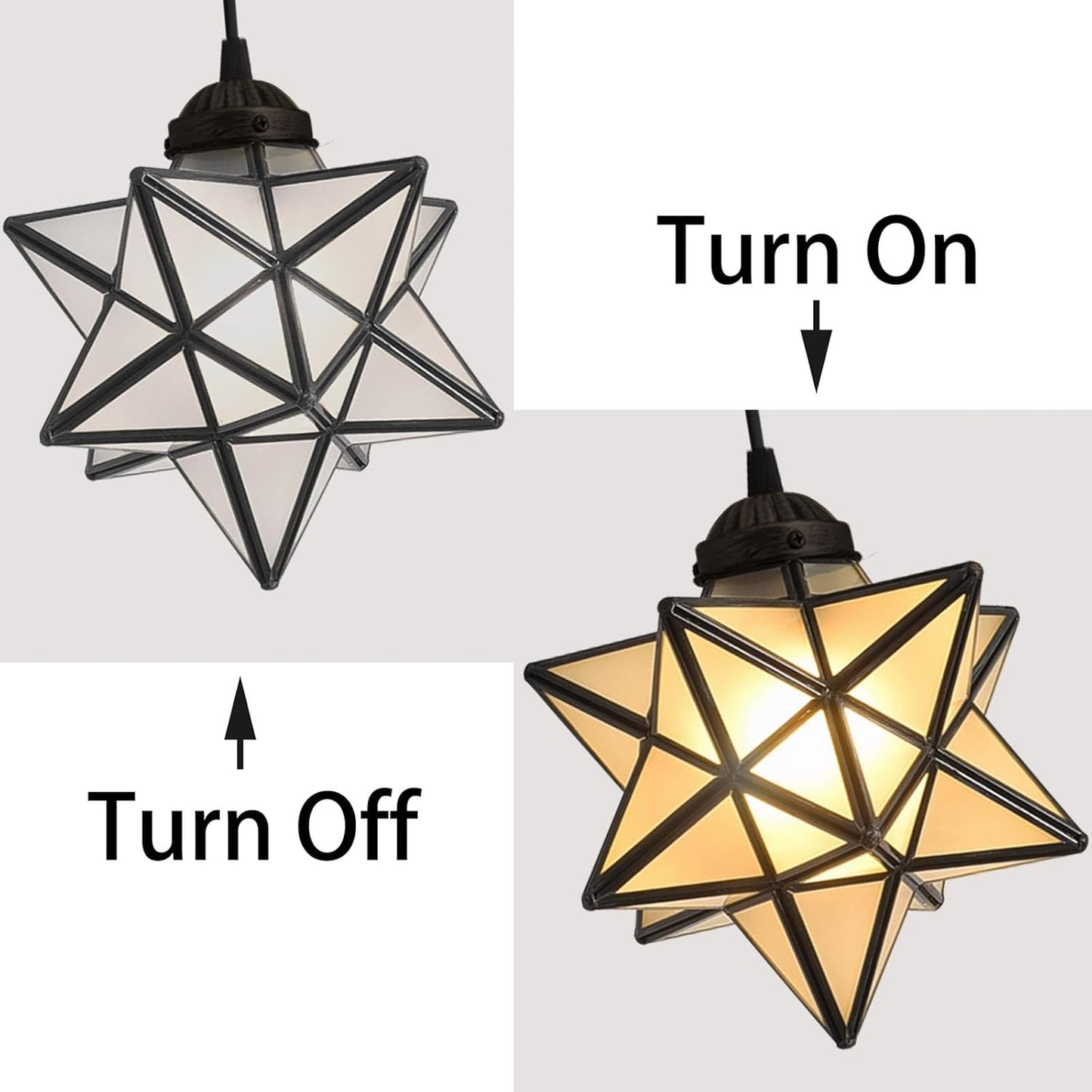 Frosted White Glass Pendant Lights for Kitchen Island Dining Room Light Fixture Chandelier Hanging Lighting with Warm Light Bulb