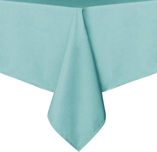 sancua Rectangle Tablecloth - 60 x 120 Inch - Stain and Wrinkle Resistant Washable Polyester Table Cloth, Decorative Fabric Table Cover for Dining Tables, Buffet Parties and Camping, Turquoise