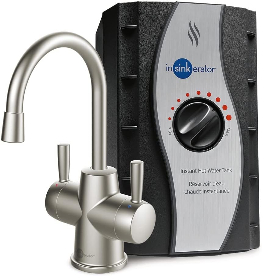 InSinkErator HOT250 Instant Hot and Cold Water Dispenser System & F-1000S Standard Under Sink Water Filtration System for Instant Hot and Cold Water Dispenser System