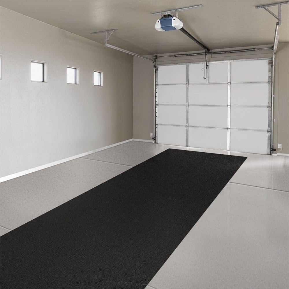 House, Home and More Indoor Outdoor Carpet with Rubber Marine Backing - Black - 6 Feet x 35 Feet - Durable, UV-Resistant - Adds Color and Comfort to Your Deck, Patio or Other Outdoor Rug Space.