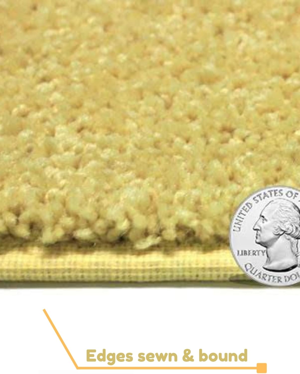 KOECKRITZ Soft and Colorful Kids Classroom Area Rugs (Passes Flammability Pill Test) Many Sizes and Bright Colors to Select from (12' x 15', Lemon)