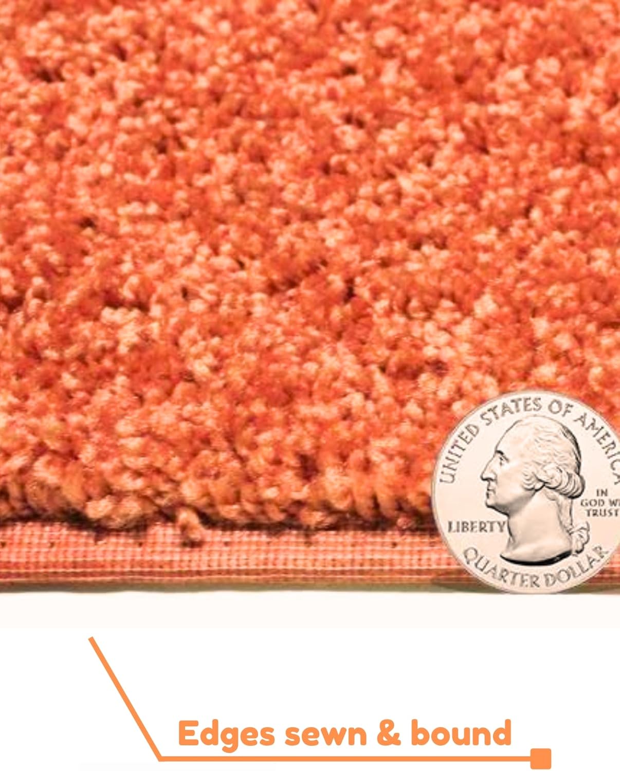 KOECKRITZ Soft and Colorful Kids Classroom Area Rugs (Passes Flammability Pill Test) Many Sizes and Bright Colors to Select from (12' x 15', Tangerine)