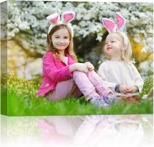 AbcCustomize Canvas Prints with Your Photos, Custom Canvas for Living Room and Bedroom Decor, Personalized gifts for Friends Lover and Family, Canvas Wall Art for Gifts & Keepsakes, Ready to Hang