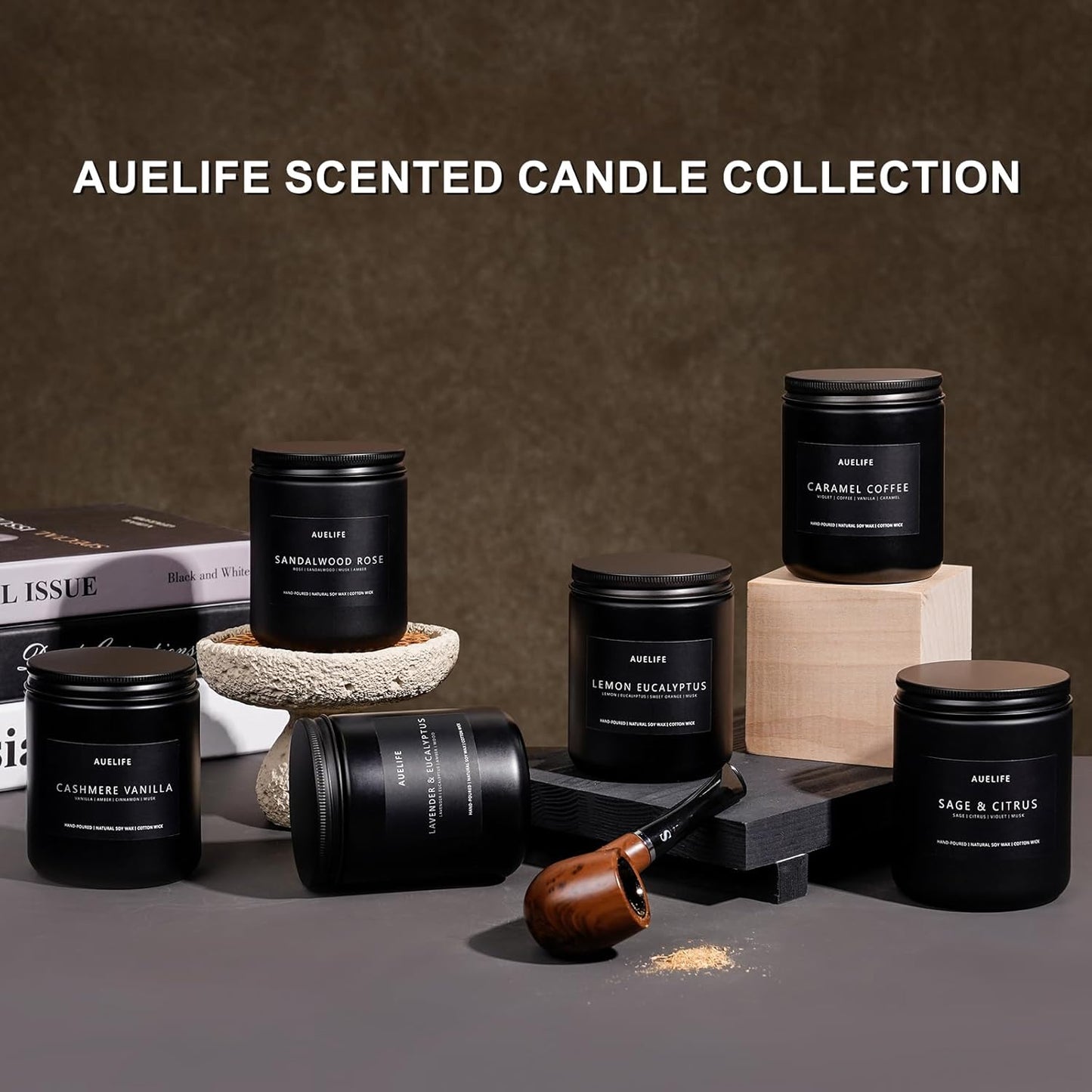 Cashmere Vanilla Candle | Scented Candles for Home, Aromatherapy Candle - Soy Candles for Home Scented, Candle Gift for Women Men, Home Fragrance Decoration -7oz