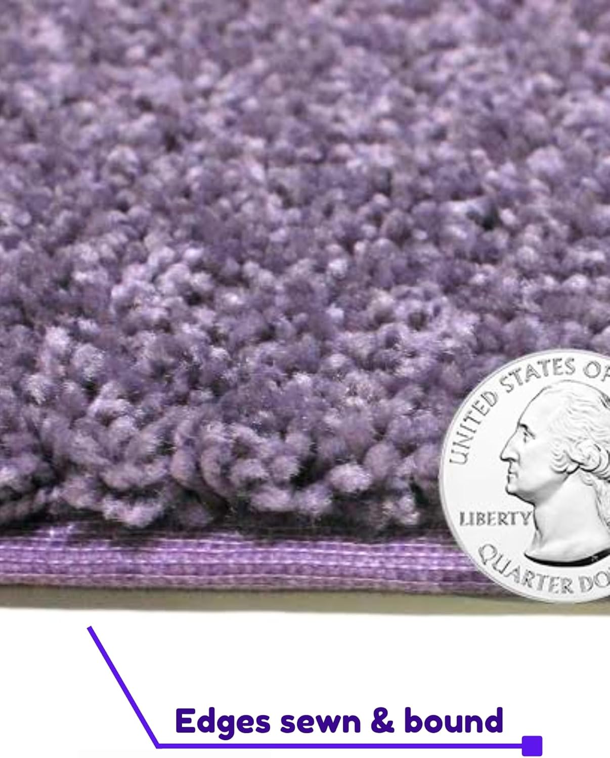 KOECKRITZ Soft and Colorful Kids Classroom Area Rugs (Passes Flammability Pill Test) Many Sizes and Bright Colors to Select from (9' x 9', Lavender)