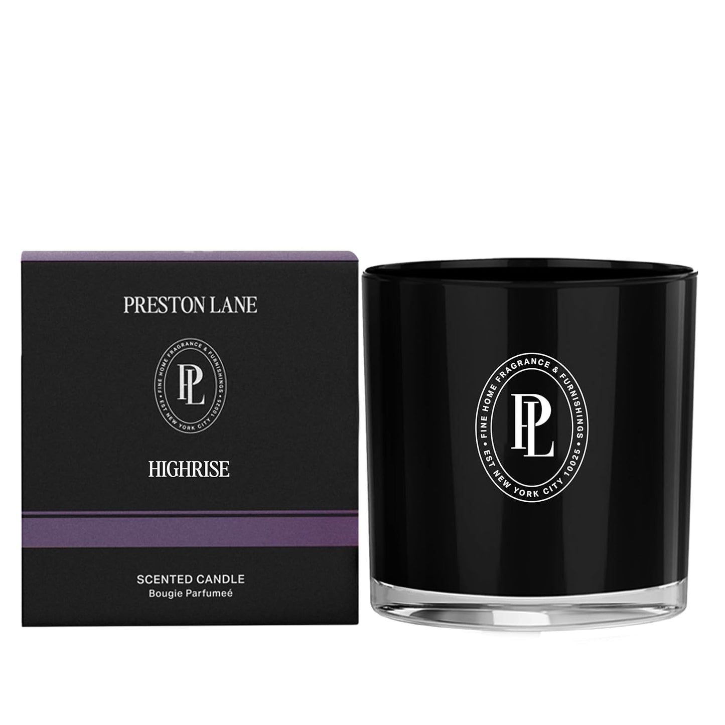 The Scented Candle, Luxury Candle with Vegan, Soy Wax Blend, Highrise, 7.5 Oz