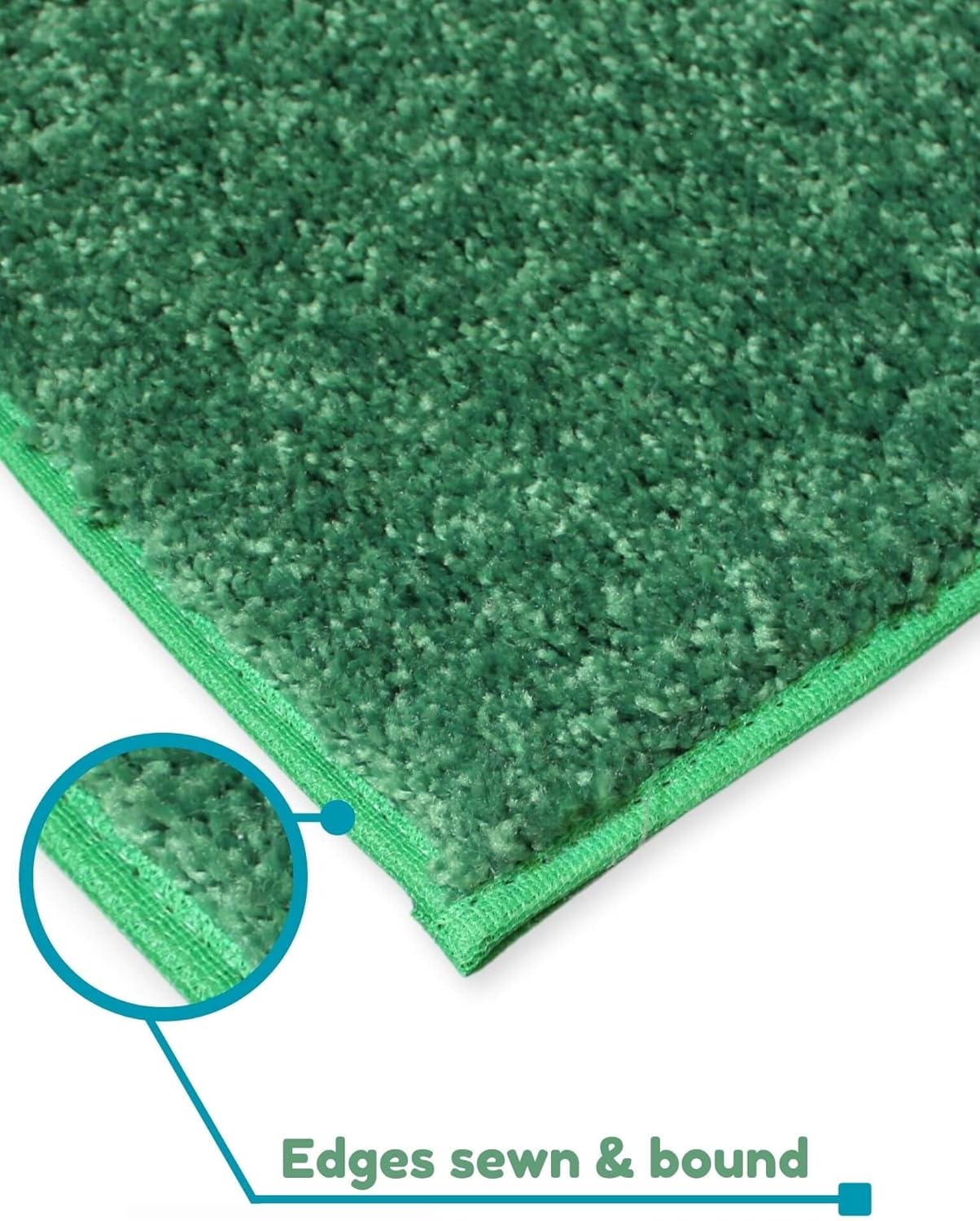 KOECKRITZ Soft and Colorful Kids Classroom Area Rugs (Passes Flammability Pill Test) Many Sizes and Bright Colors to Select from (8' x 10', Froggy)