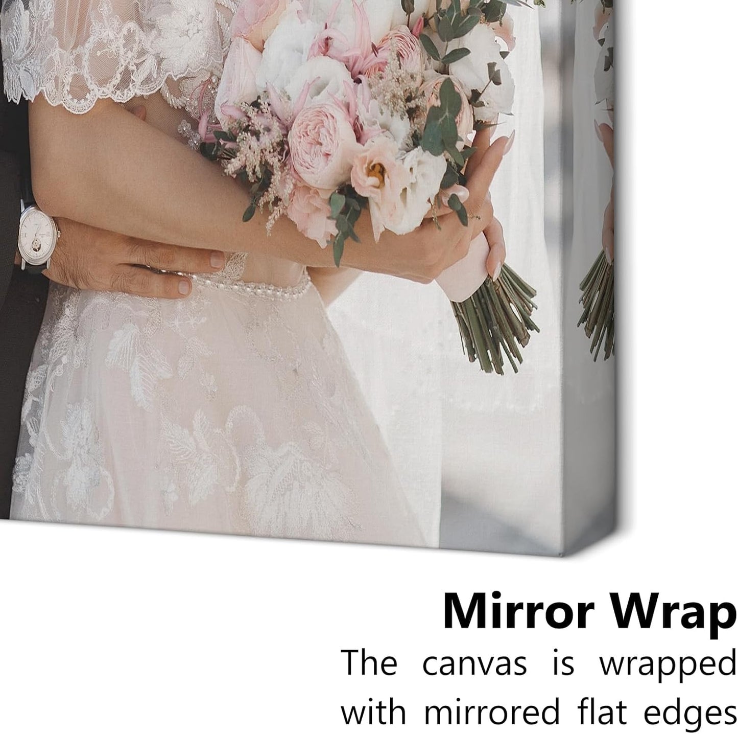Personalized Custom Canvas Prints with Your Photos & Text, Customized Picture Print, Transform Own Images Into Framed Wall Art Digitally Printed Photo to Canvas, Keepsakes Gifts for Family 24x18’’