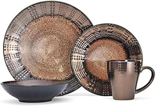Gourmet Basic by Mikasa Verona 16-Piece Dinnerware Set, Service for 4