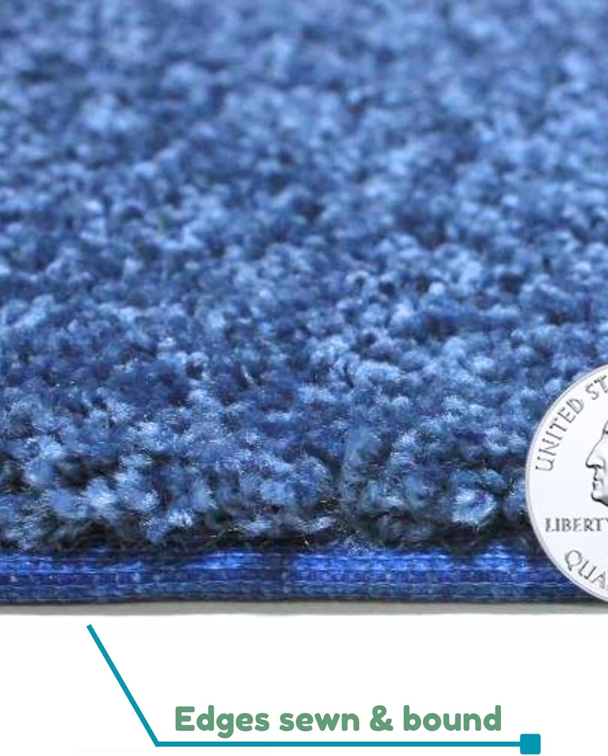KOECKRITZ Soft and Colorful Kids Classroom Area Rugs (Passes Flammability Pill Test) Many Sizes and Bright Colors to Select from (4' Round, Royal)