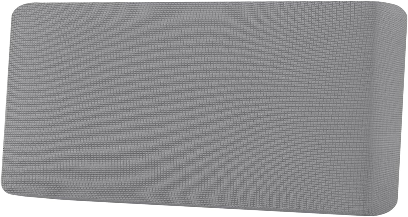 H.VERSAILTEX Super Stretch Individual Seat Cushion Covers Sofa Covers Couch Cushion Covers Slipcover Sets Thick Jacquard Textured Twill Fabric (1 Piece Sofa Cushion Cover, Dove)
