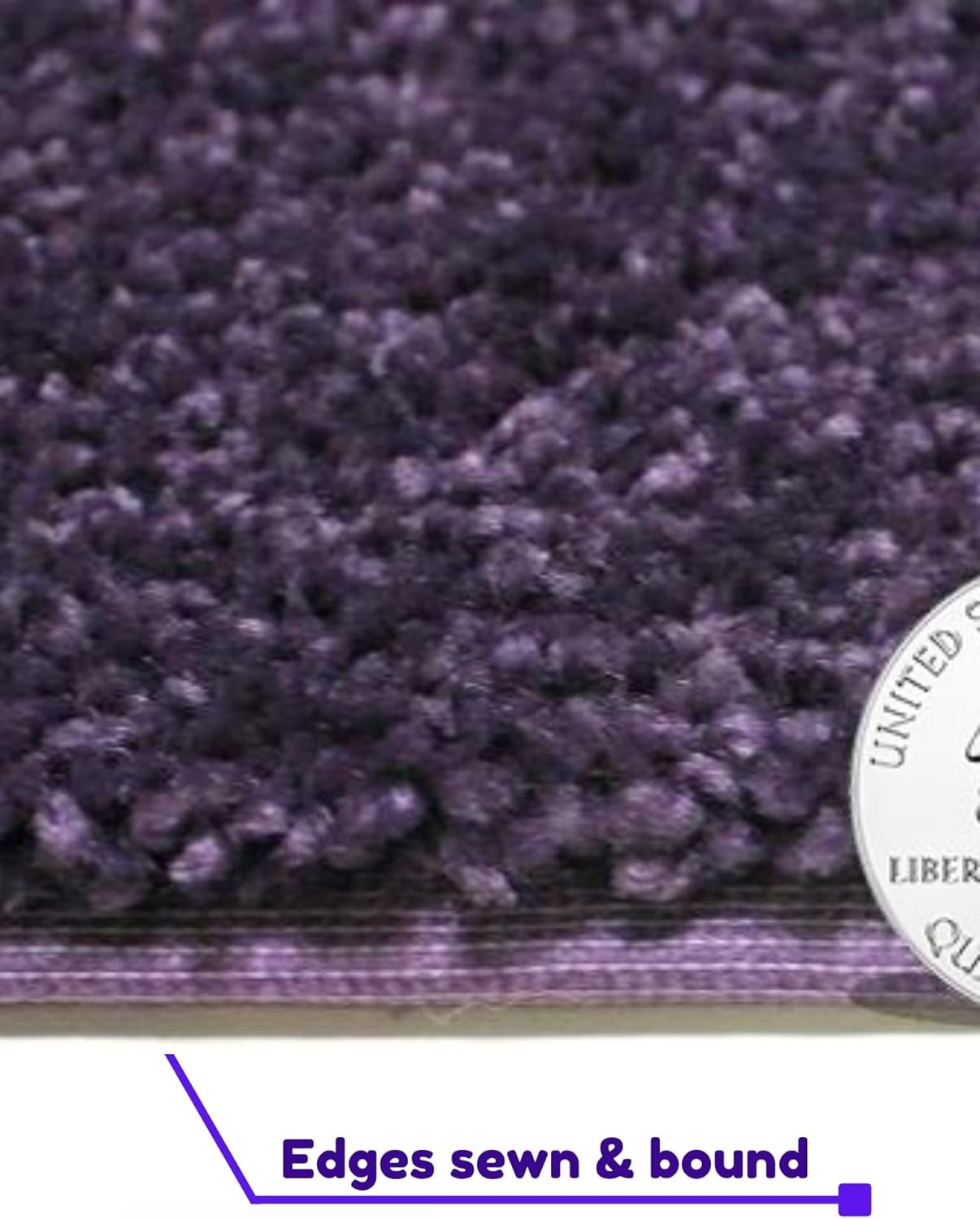 KOECKRITZ Soft and Colorful Kids Classroom Area Rugs (Passes Flammability Pill Test) Many Sizes and Bright Colors to Select from (12' x 12', Eggplant)