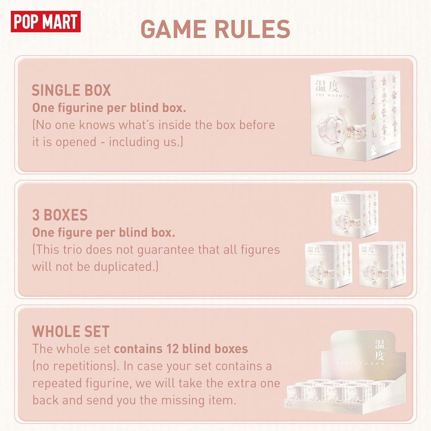 POP MART SKULLPANDA Warmth Series 12PC Action Figure Popular Toy Collectible Art Toy Exclusive Kawaii Fantastic Creative Gift Room Decor Desktop Cute Figure, for Christmas Birthday Party Holiday