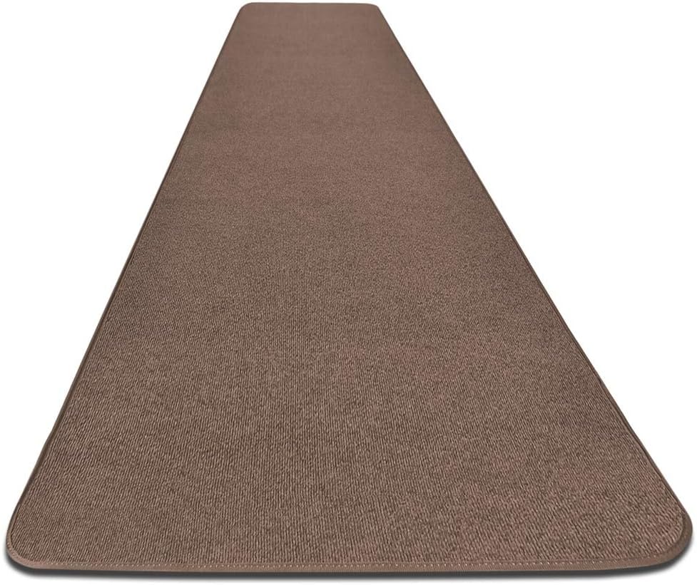 House, Home and More Outdoor Carpet Runner - Brown - 3 Feet x 35 Feet