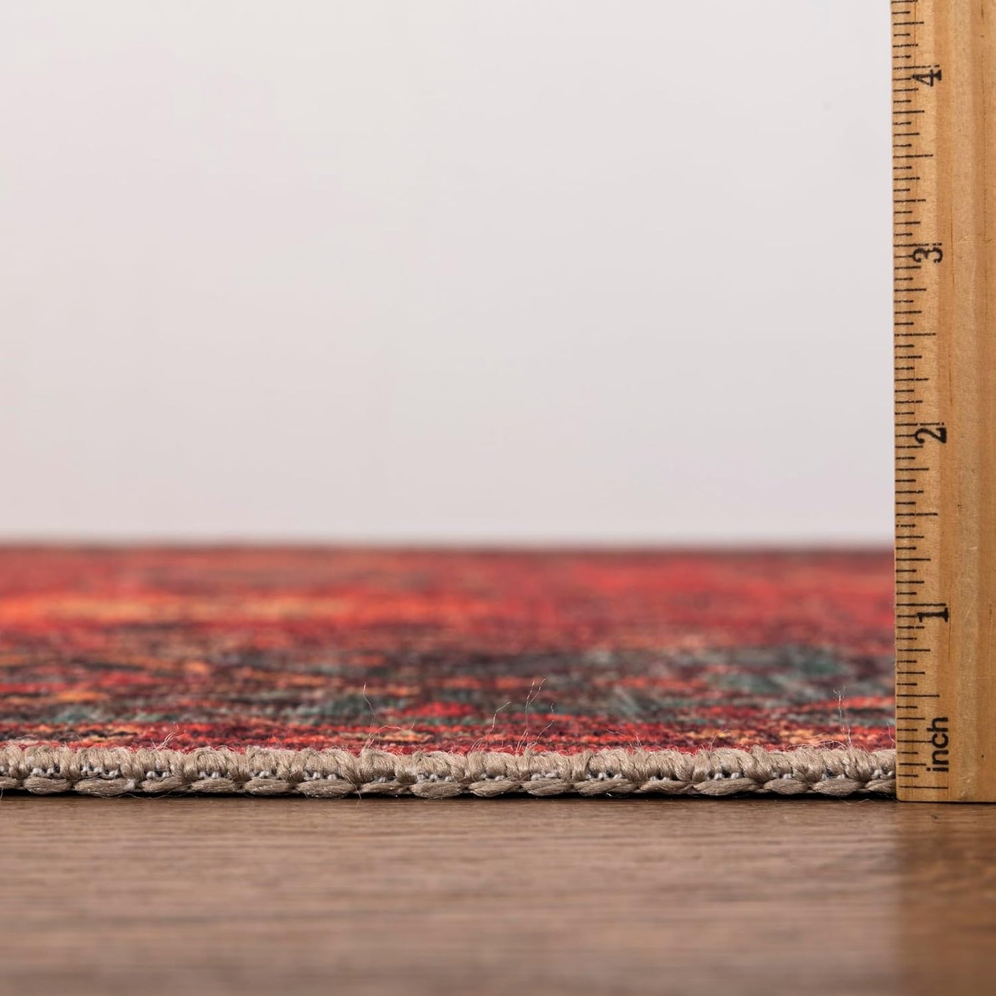 Keen Home Design 2x7 Rug - Machine Washable Runner Rug with Non-Slip Backing, Ideal for Hallway, Entryway, Kitchen, Laundry Room - Vintage, Easy Clean, Durable, Low Pile Rug - (2'6" x 7')
