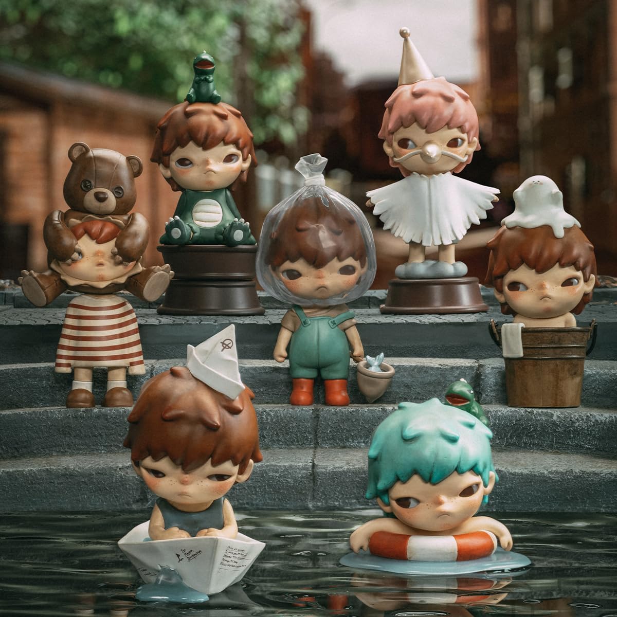 POP MART HIRONO Little Mischief Series, 12PCs Hirono Blind Box Figures, Random Design Action Figures Collectible Toys Home Decorations, Holiday Birthday Gifts for Girls and Boys, Whole Set
