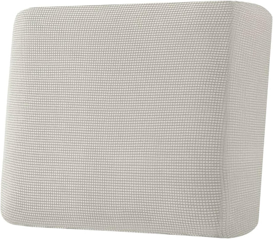 H.VERSAILTEX Super Stretch Individual Seat Cushion Covers Sofa Covers Couch Cushion Covers Slipcover Sets Thick Jacquard Textured Twill Fabric (1 Piece Chair Cushion Cover, Island Fossi)