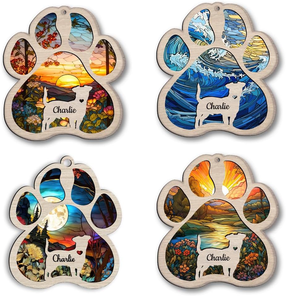 Personalized Norfolk Terrier Suncatcher Dog Memorial Gifts, Custom Norfolk Terrier Ornament Christmas Tree, Pet Remembrance Gift, Loss of Dog Sympathy Gift, Pets Memorial, Pet Loss Suncatcher