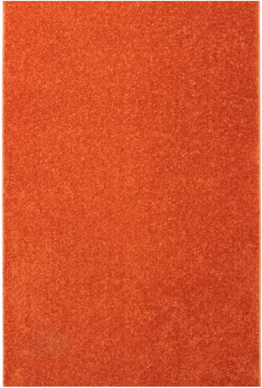 KOECKRITZ Soft and Colorful Kids Classroom Area Rugs (Passes Flammability Pill Test) Many Sizes and Bright Colors to Select from (8' x 10', Tangerine)