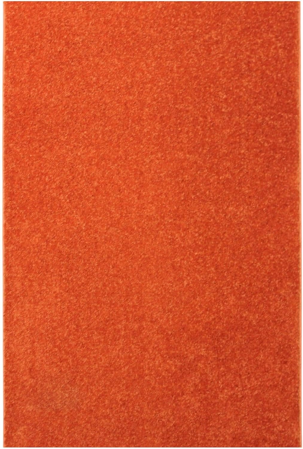KOECKRITZ Soft and Colorful Kids Classroom Area Rugs (Passes Flammability Pill Test) Many Sizes and Bright Colors to Select from (6' x 9', Tangerine)