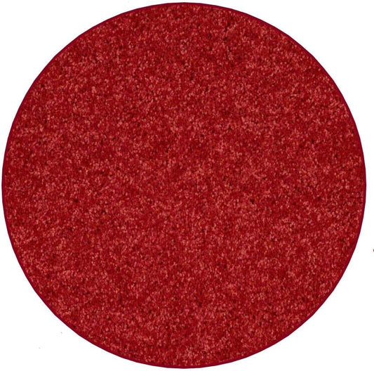 KOECKRITZ Soft and Colorful Kids Classroom Area Rugs (Passes Flammability Pill Test) Many Sizes and Bright Colors to Select from (6' Round, Fire Engine)