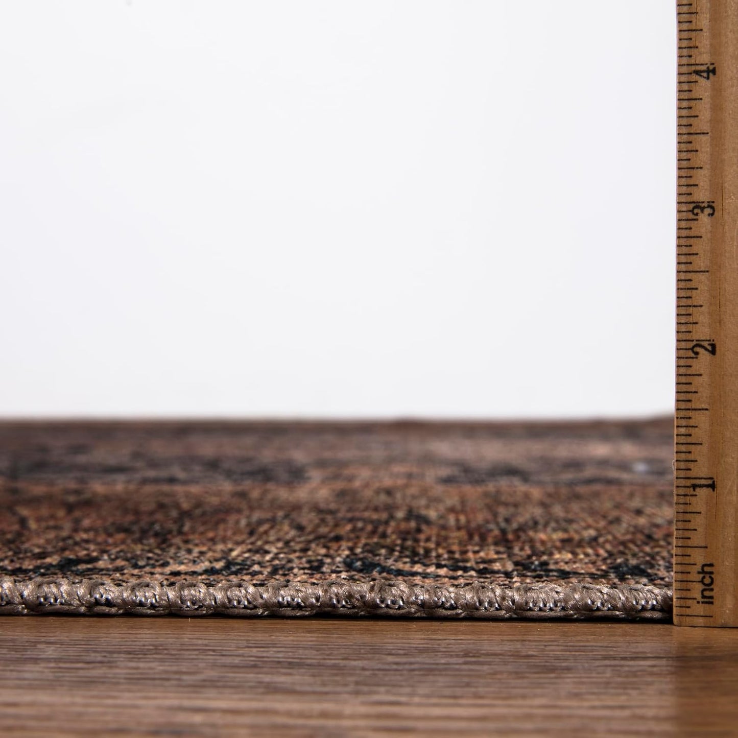 Keen Home Design 5x7 Rug - Machine Washable Area Rug with Non-Slip Backing, Ideal for Living Room, Dining Room, Bedroom - Vintage, Easy Clean, Durable, Low Pile Rug - (5' x 7')