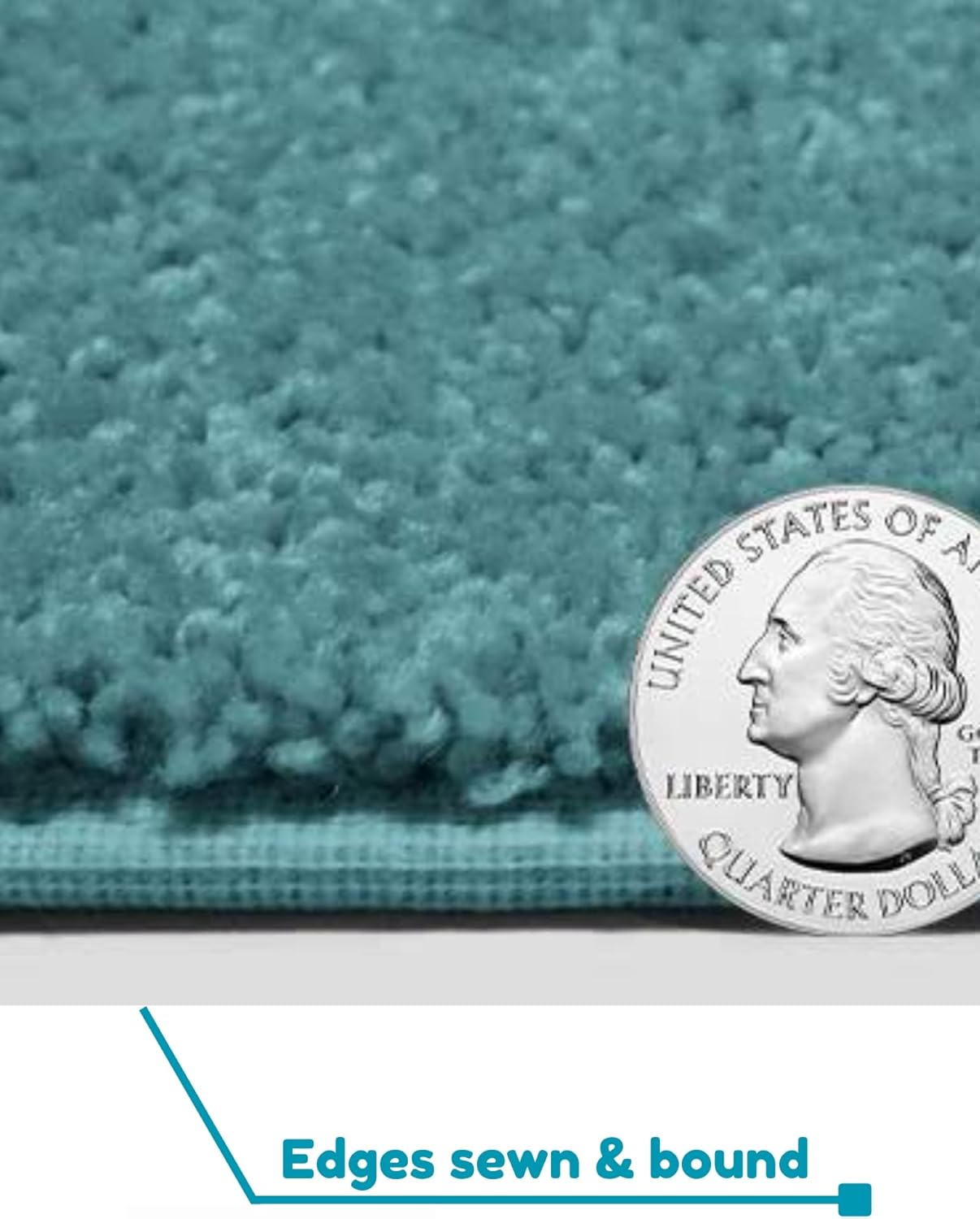 KOECKRITZ Soft and Colorful Kids Classroom Area Rugs (Passes Flammability Pill Test) Many Sizes and Bright Colors to Select from (10' x 14', Surf)
