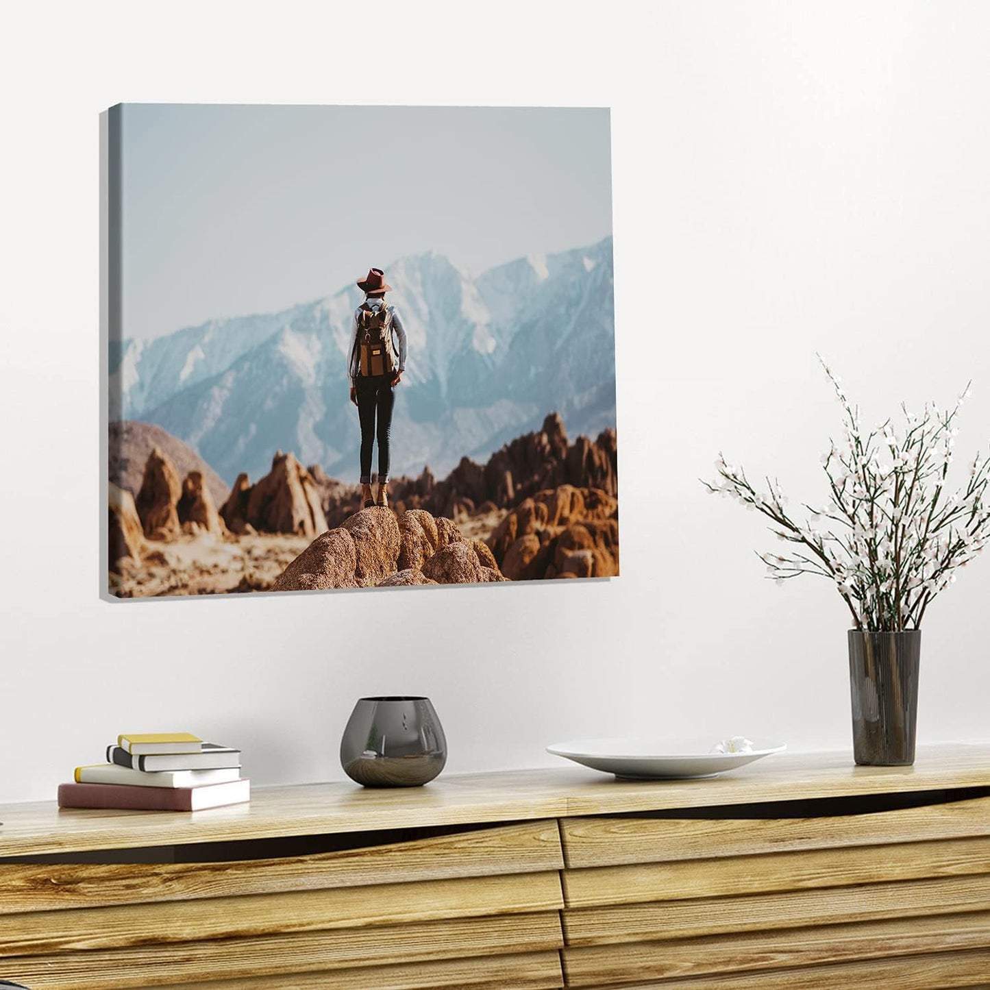 Photo.Gifts - Personalized Custom Canvas Prints 14x10 Inch - Customize with Your Picture & Text - Canvas Wall Art for Bedroom, Living Room, Office - Personalized Photo Gifts