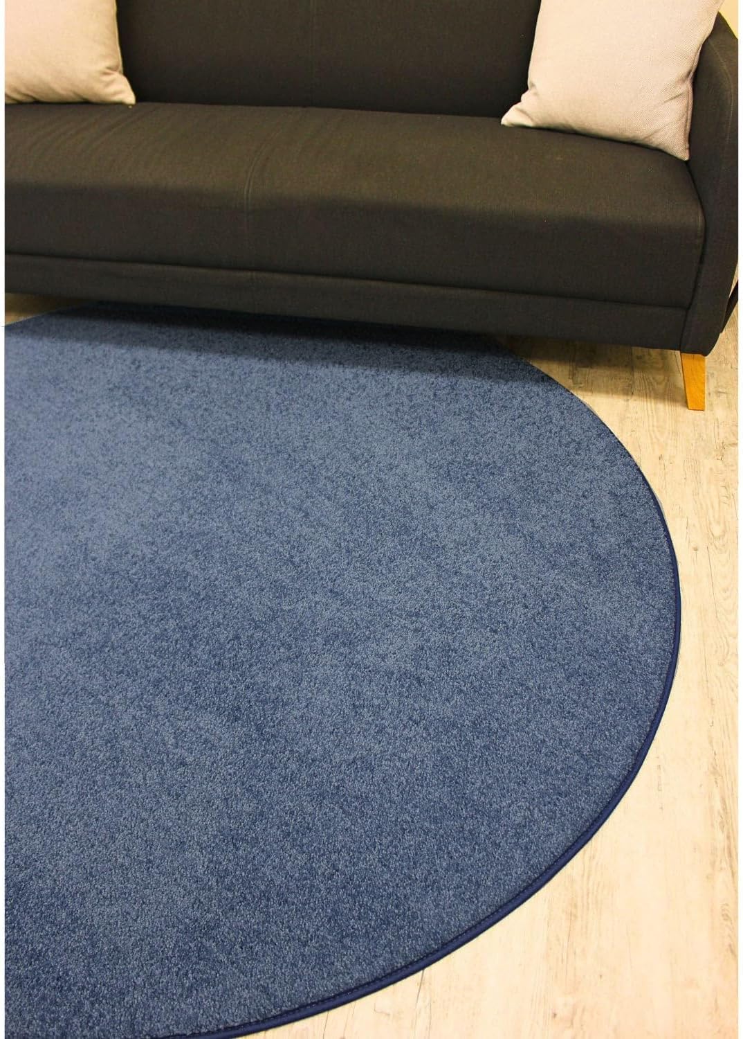 KOECKRITZ Soft and Colorful Kids Classroom Area Rugs (Passes Flammability Pill Test) Many Sizes and Bright Colors to Select from (11' x 11', Navy)