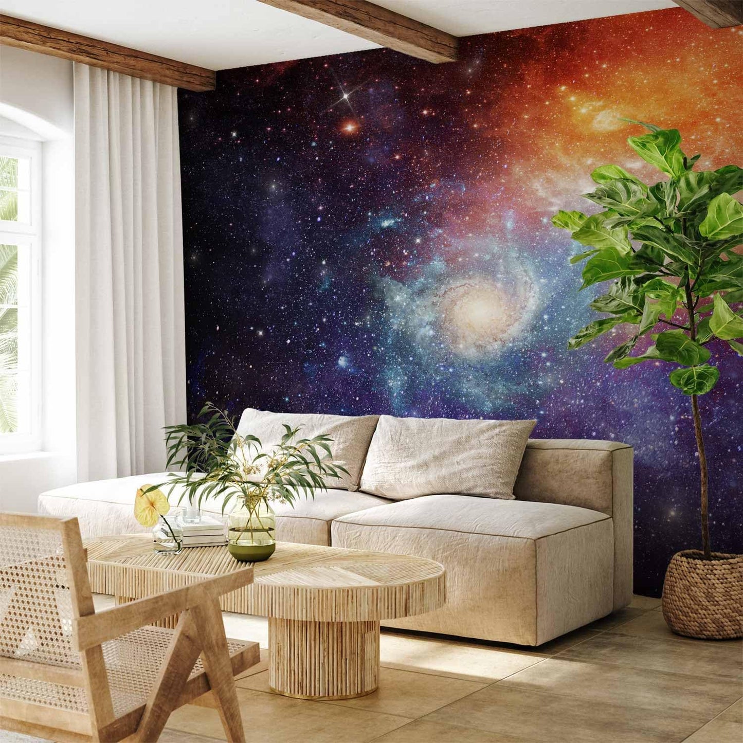 artgeist Premium Wall Mural Cosmos Galaxy 98x69 in - XXL Non-Woven Wallpaper Fleece Wall Decor Photo Print Picture Image Design Home f-C-0101-a-a