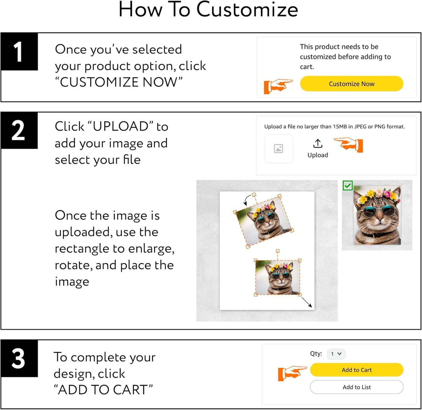 Custom Poster Print, 40x60, Upload Any Photos/Images, Personalized Photo Prints, DIY Your Own Poster, Photo to Poster Printing