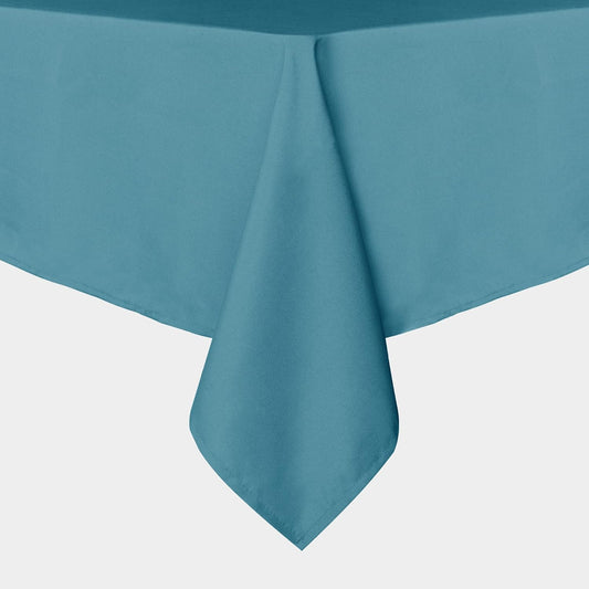 sancua Square Tablecloth - 60 x 60 Inch - Stain and Wrinkle Resistant Washable Polyester Table Cloth, Decorative Fabric Table Cover for Dining Tables, Buffet Parties and Camping, Teal