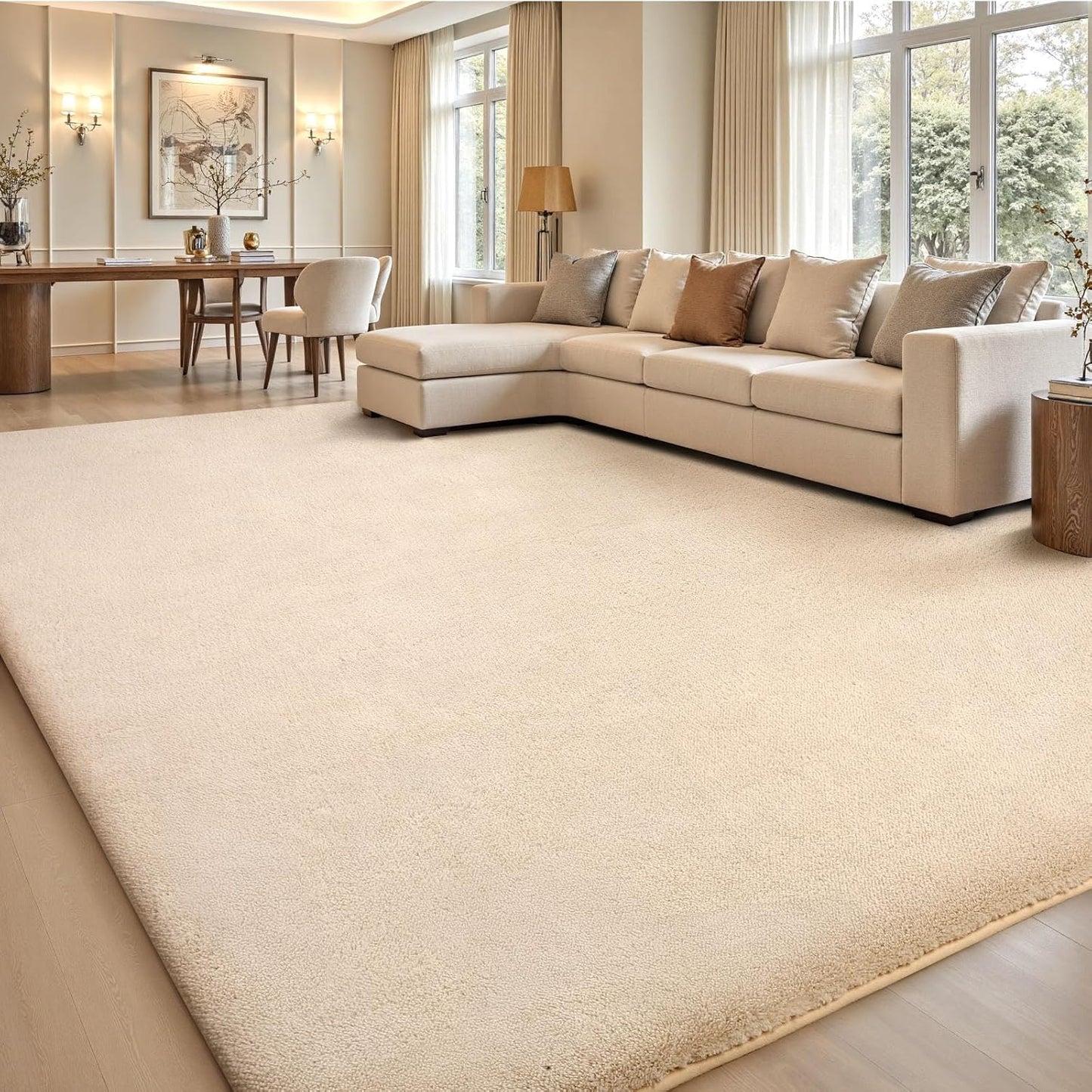 Sour Lemon 8x10 Area Rugs for Living Room, Soft Large Area Rug Fluffy Rugs for Bedroom，Machine Washable Area Rug Non Slip Carpet Rug for Living Room Playroom Kids Room Home Decor