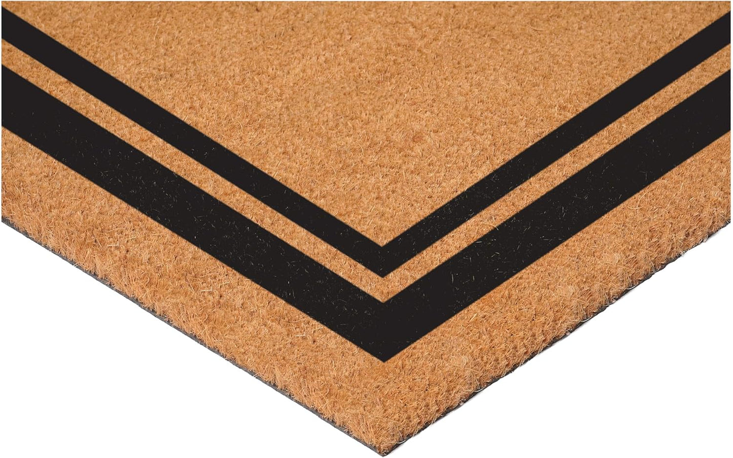 Calloway Mills 152961830J Black Border 18" x 30" Monogram Doormat, (Letter J)