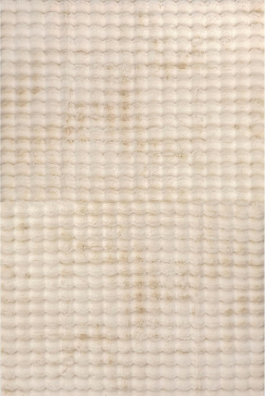 nuLOOM 5' x 8' Cozy Plush Area Rug, Machine Washable, Non-Slip, Soft Fluffy Shag Carpet for Living Room Bedroom Kids Room Nursery Home Decor, Jeni Beige