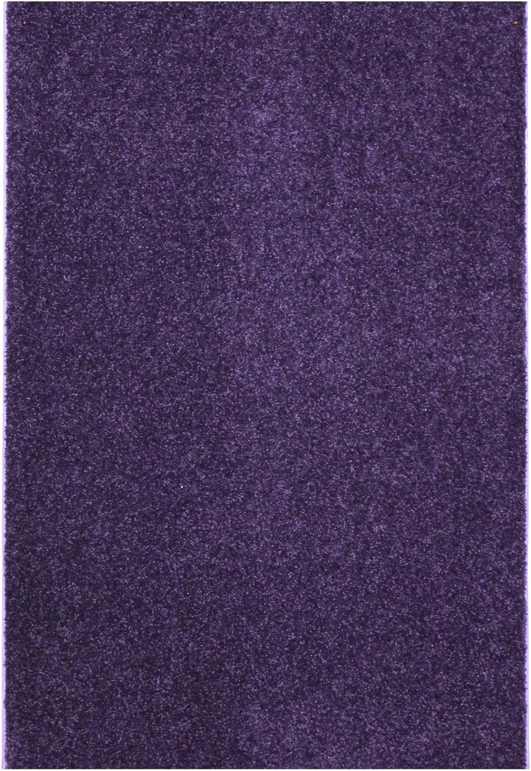 KOECKRITZ Soft and Colorful Kids Classroom Area Rugs (Passes Flammability Pill Test) Many Sizes and Bright Colors to Select from (8' x 8', Eggplant)