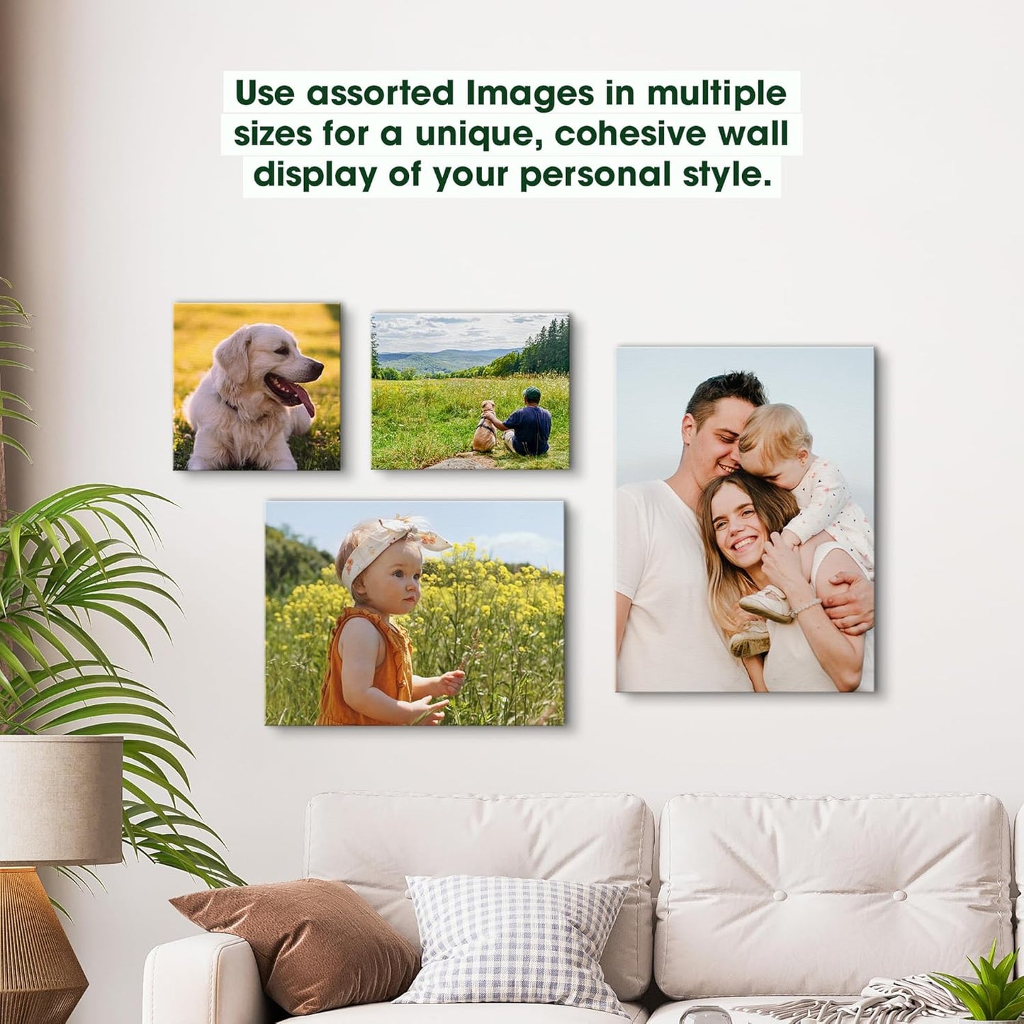 BuildASign Custom Canvas Prints with Your Photos – Personalized Picture To Canvas Wall Art, Perfect for Home Decor, Gifts & Keepsakes, Ready to Hang (12" L x 12" W x .75”D, Classic Brown)