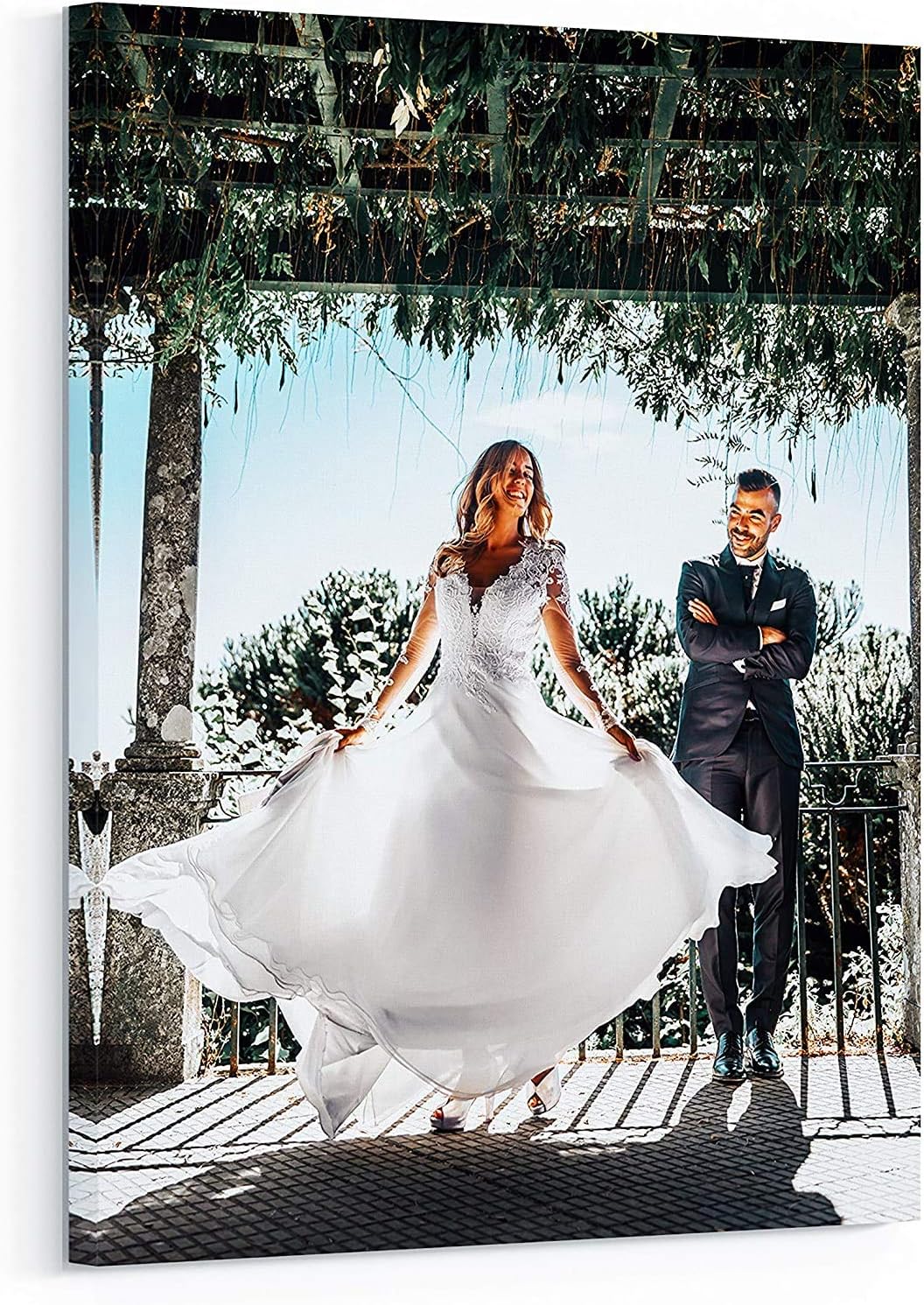 Personalized Custom Canvas Prints: Photo On Canvas (Framed Canvas, 12x12) Transform Your Photos into Stunning Framed Wall Art Digitally Printed Photo To Canvas Ideal for Home Decor
