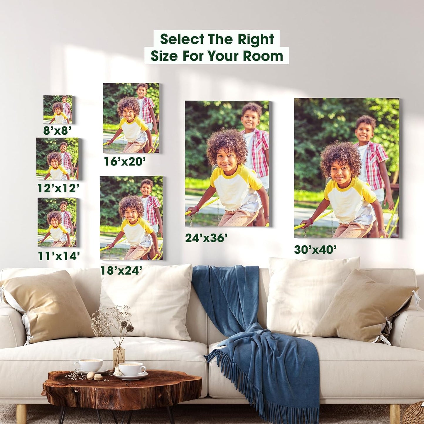 BuildASign Custom Canvas Prints with Your Photos – Personalized Picture To Canvas Wall Art, Perfect for Home Decor, Gifts & Keepsakes, Ready to Hang (12" L x 18" W x 1.5”D)