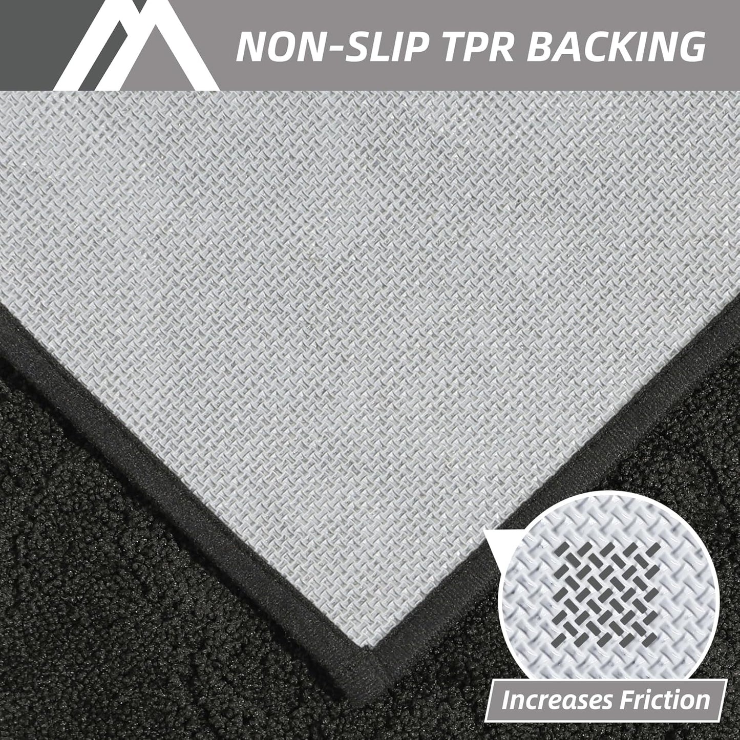 COSY HOMEER-Door-Mat-Non-Slip-Entryway-Rug 32”x48” Absorbent Welcome Mats Washable Dirt Trapper Door Mat Entrance Floor Mats for Front Back Doormats and Wet Shoes,Black